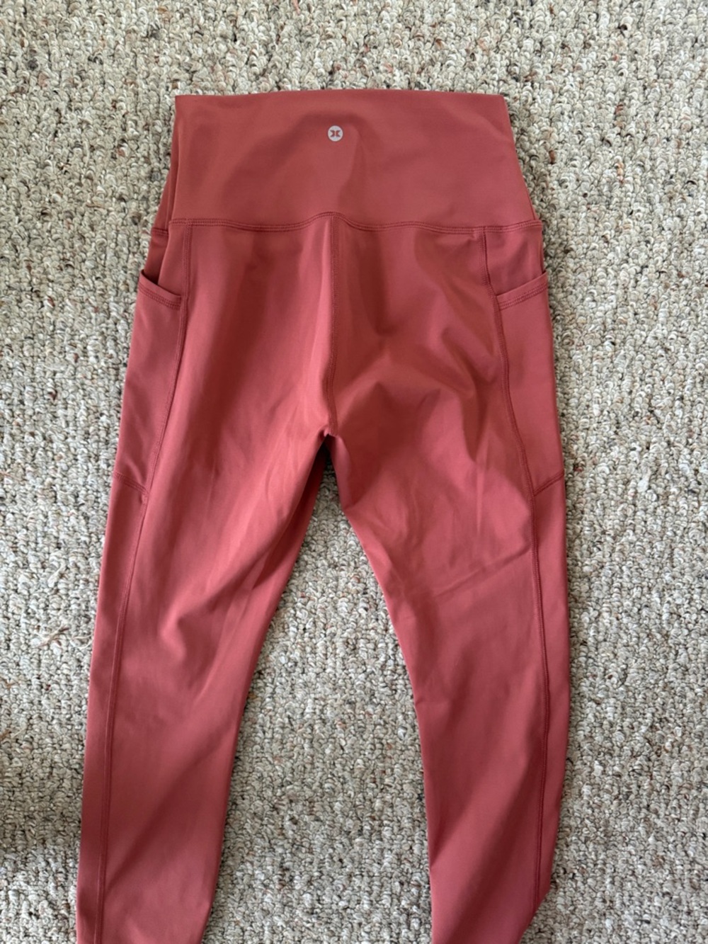RBX Women's Rust Pink High-Rise Performance Leggings - Picture 4 of 4